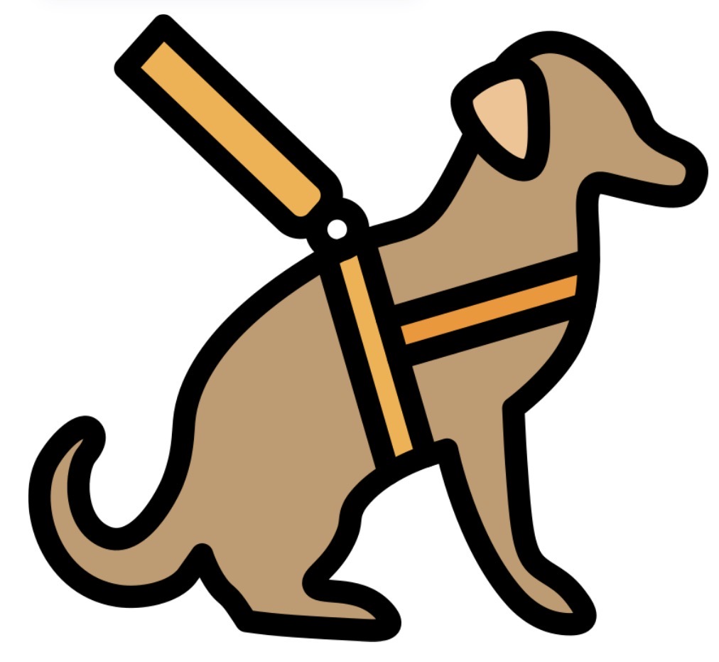 Assistance dog icon