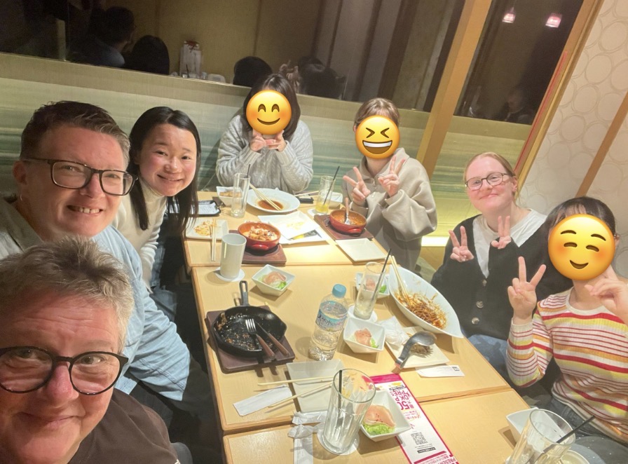 Guests connecting with Japanese people after the tour